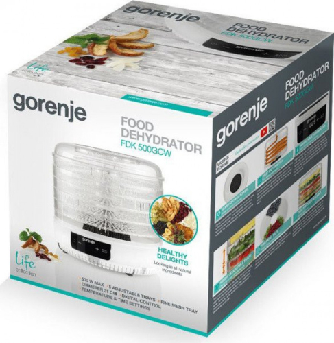 Сушилка для овощей и фруктов Gorenje FDK 500 GCW-3