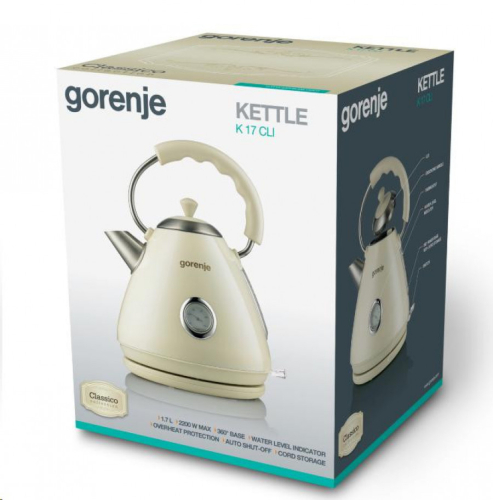 Электрочайник Gorenje K 17 CLI-3